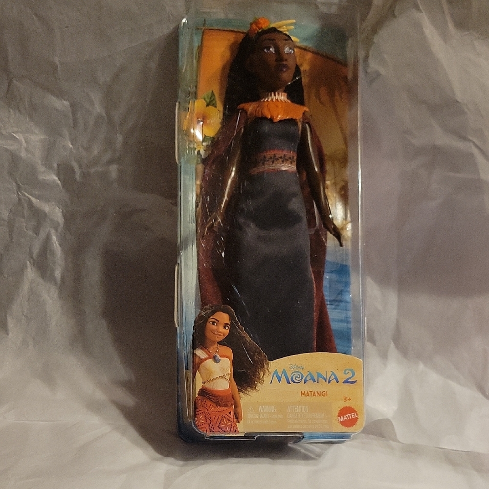 Mattel Moana 2 Matangi Doll with Removable Black and Orange Outfit For Ages 3+